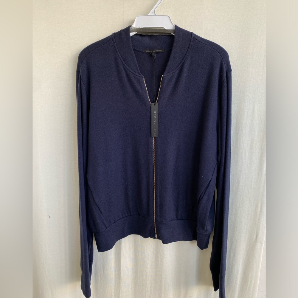 Full Zip Sweatshirt in navy